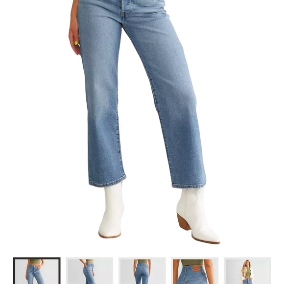 Levi's Ribcage Straight Ankle Jeans, Size 29 - Picture 3 of 16